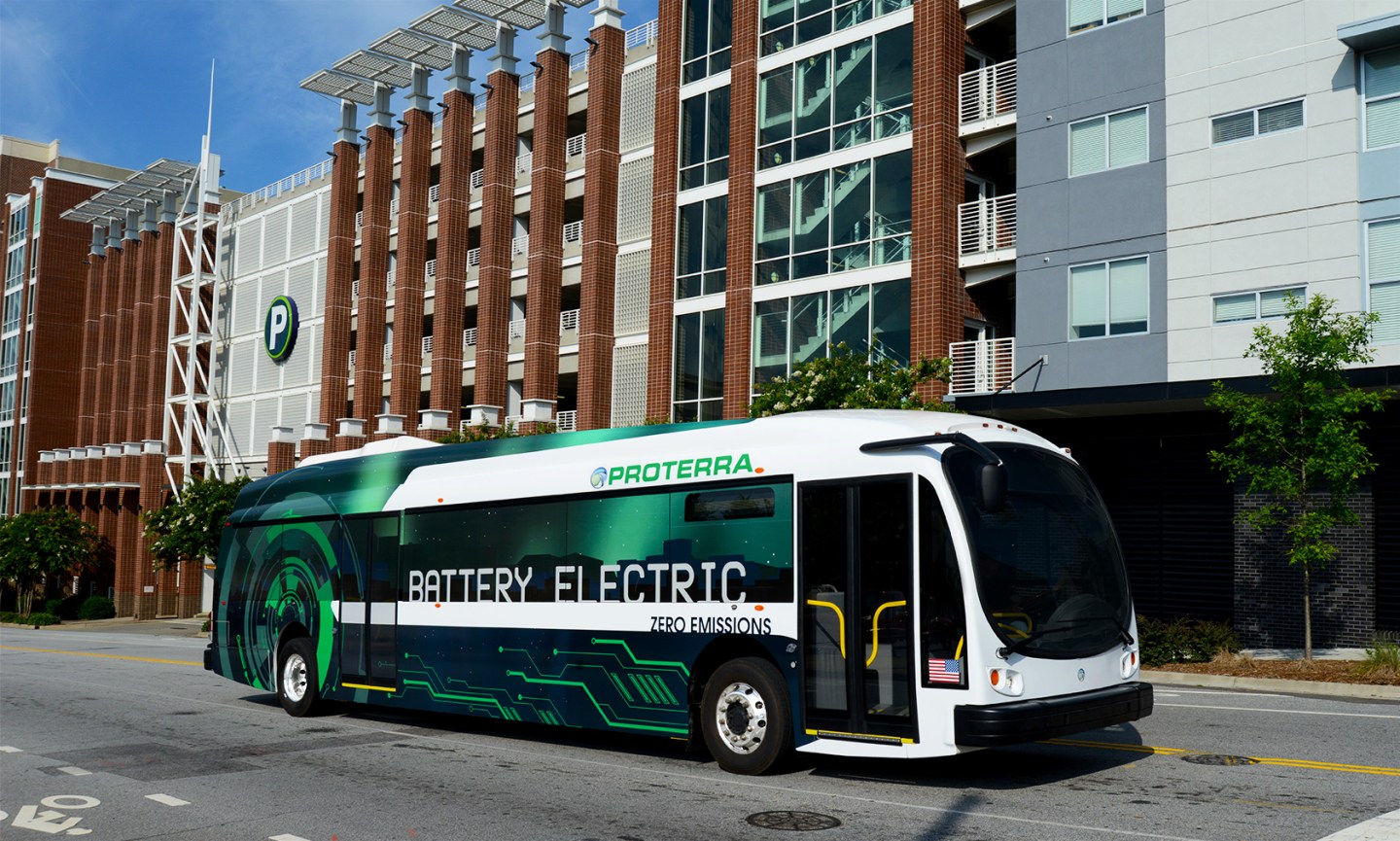 Green electric bus