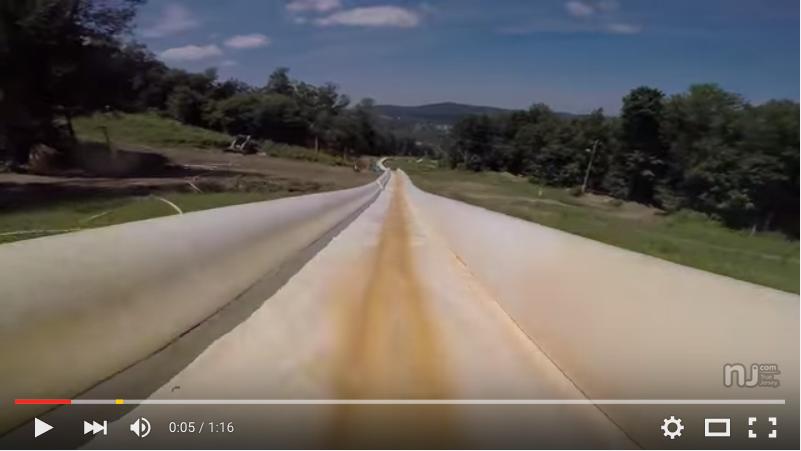 Here’s what it’s like to ride a 2,000-foot-long slip-n-slide