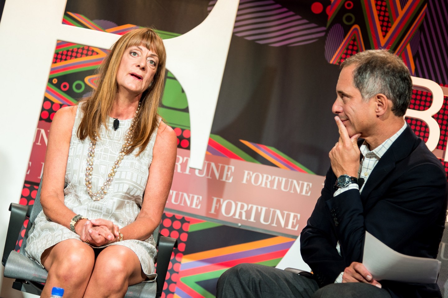 DBL Partners Nancy Pfund and Fortune's Adam Lashinsky at Brainstorm E 2015