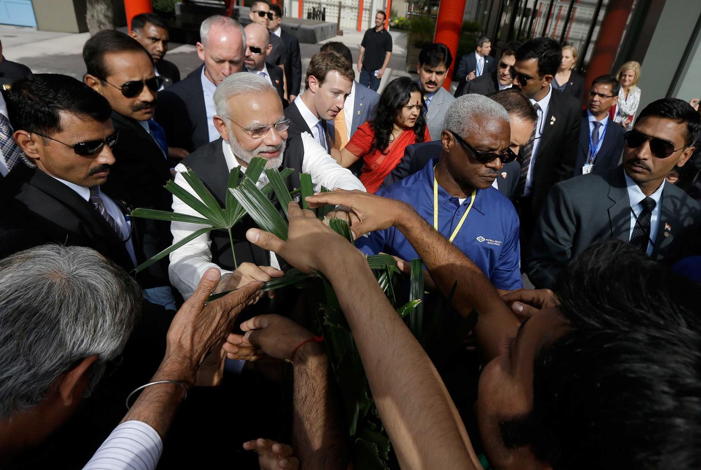 Narendra Modi, Mark Zuckerberg