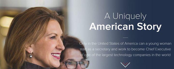 Build your ‘uniquely American’ bio just like Carly Fiorina