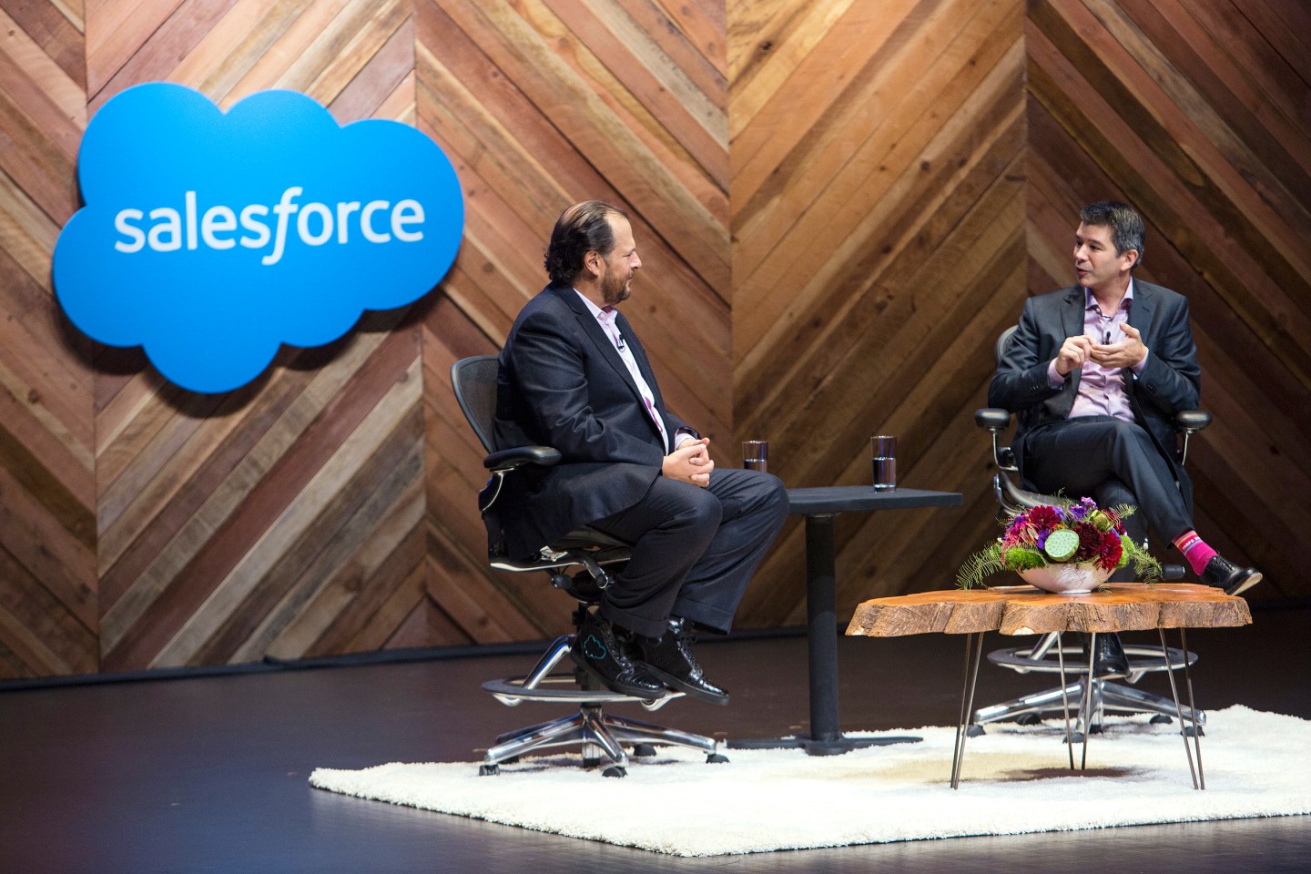 Dreamforce 2015, Travis Kalanick, Marc Benioff