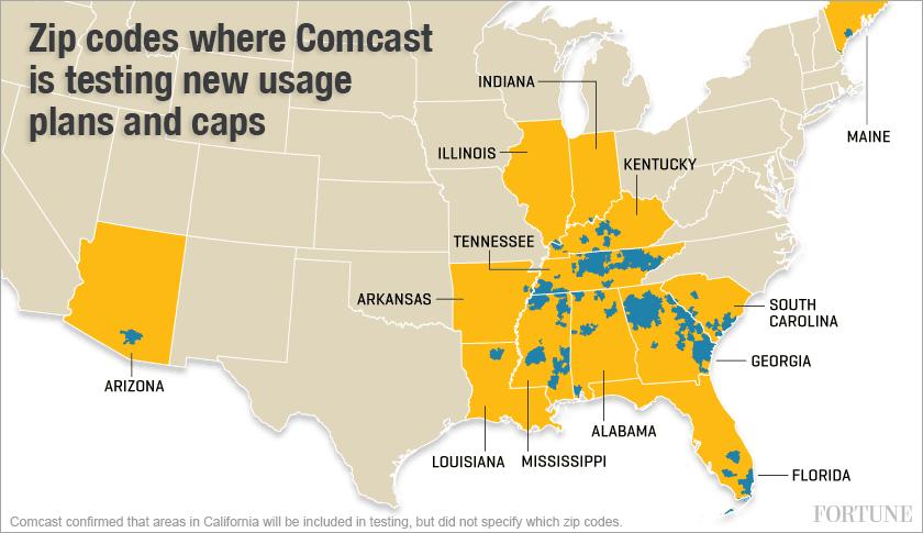 Comcast charging Atlanta customers $35 surcharge for unlimited cable broadband