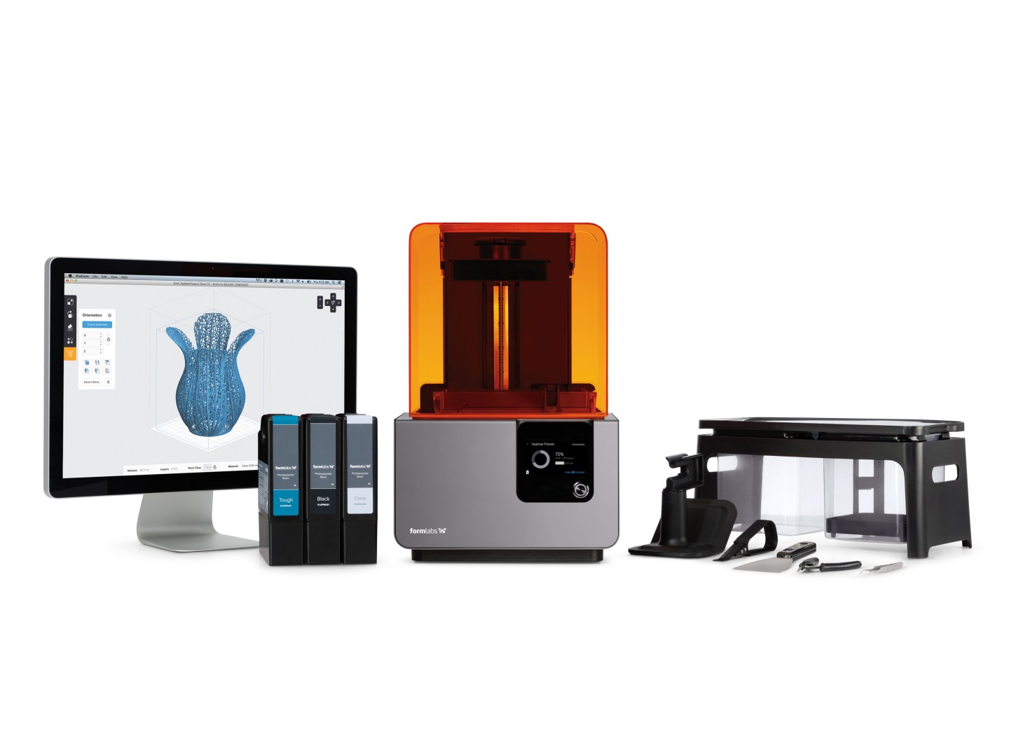 Formlabs&#8217; new Form 2 printer is 40% bigger than its previous desktop stereolithography machine.