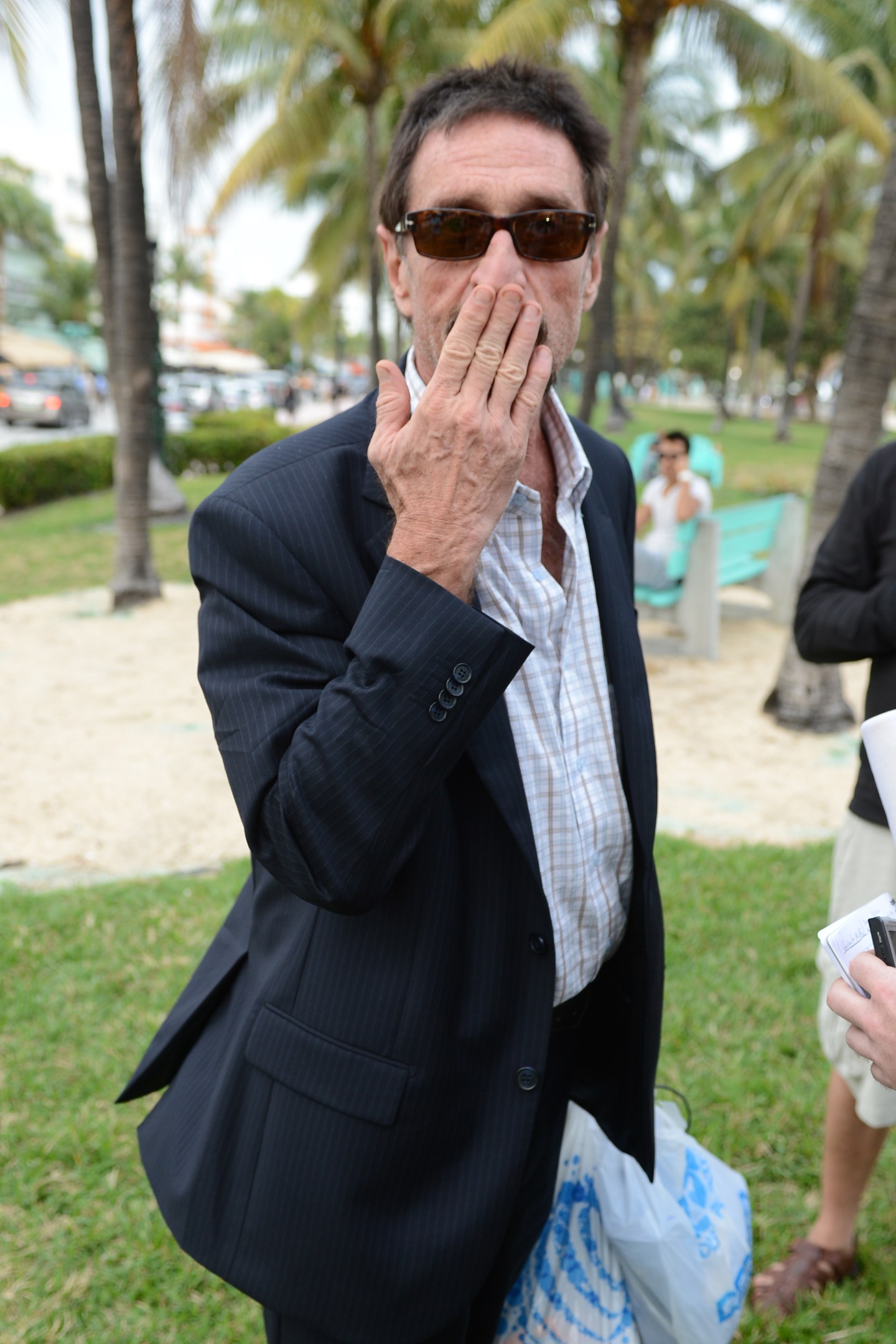 Belize Fugitive John McAfee Lands In Miami And Visits South Beach