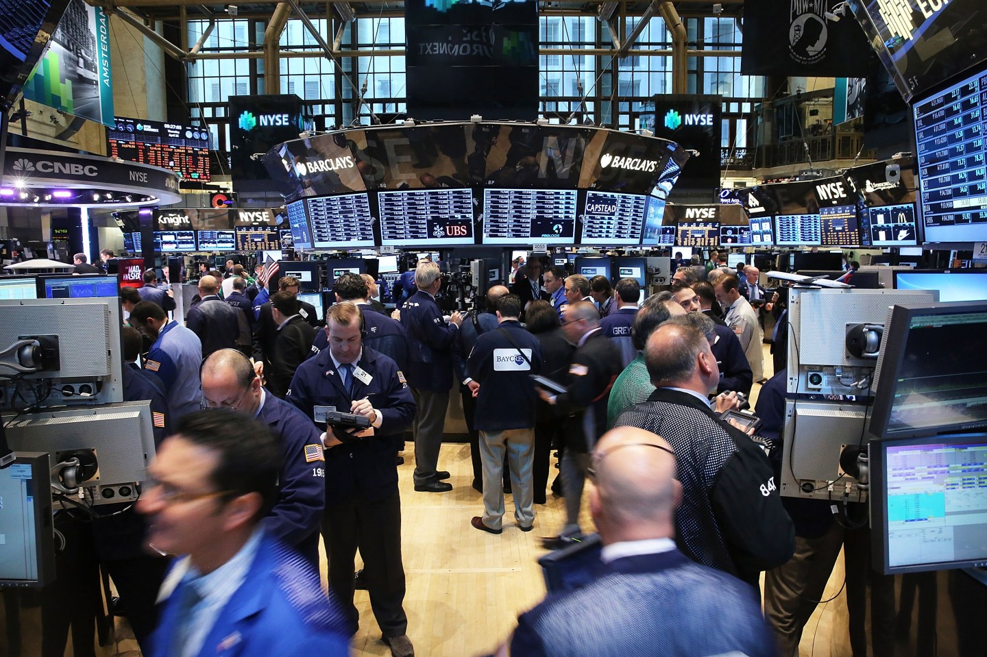 Trading Begins On The Floor Of The New York Stock Exchange