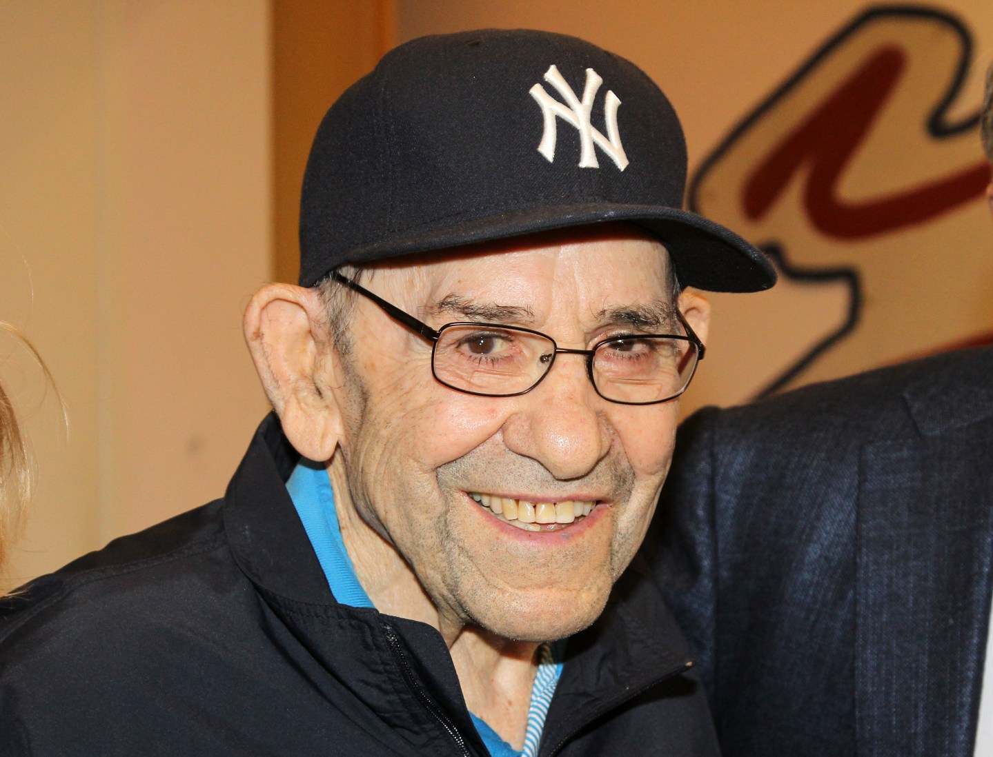 Yogi Berra Meets The Upcoming Cast Of Broadway's "Bronx Bombers"