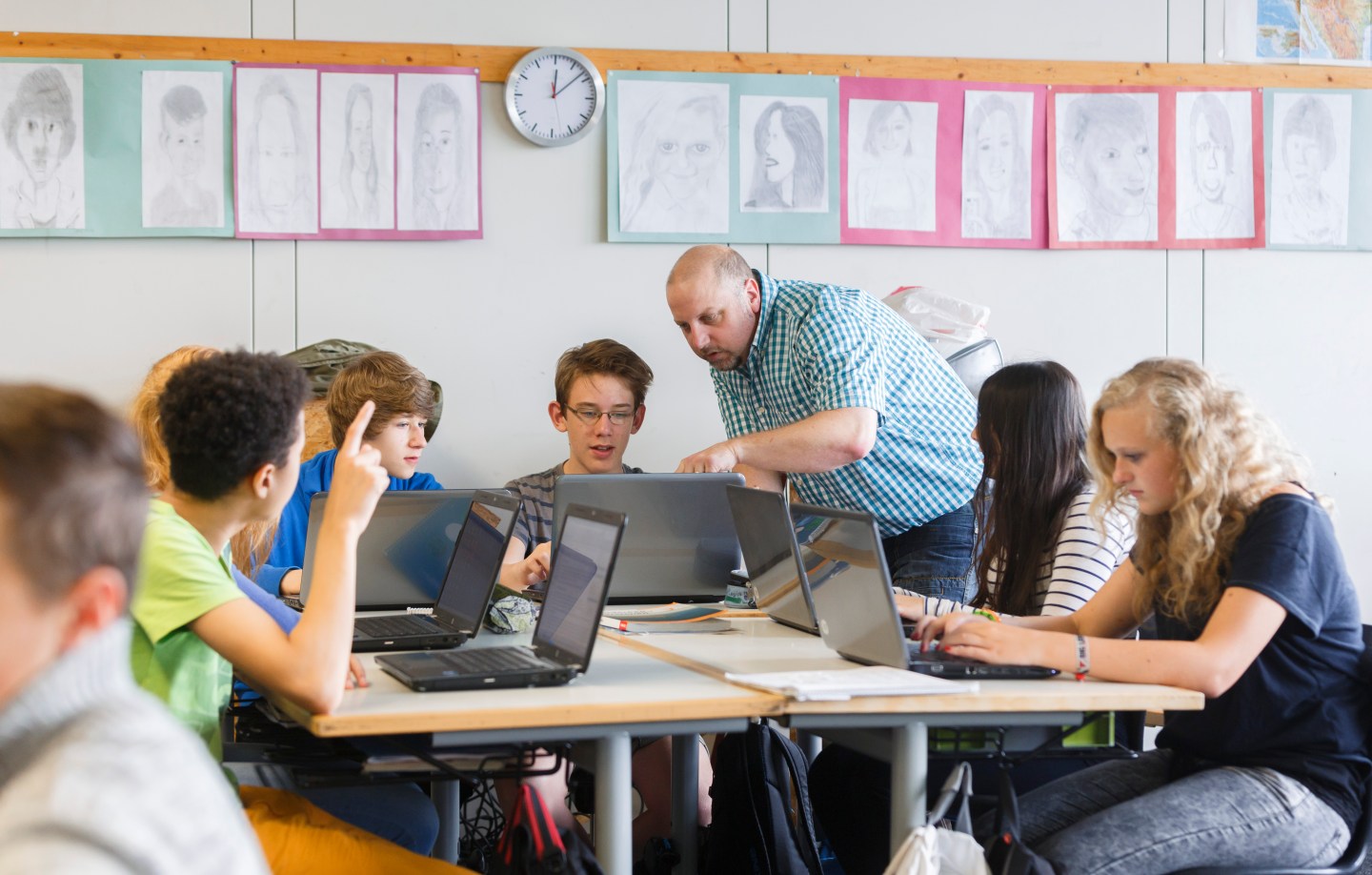 Students Of A German Comprehensive School