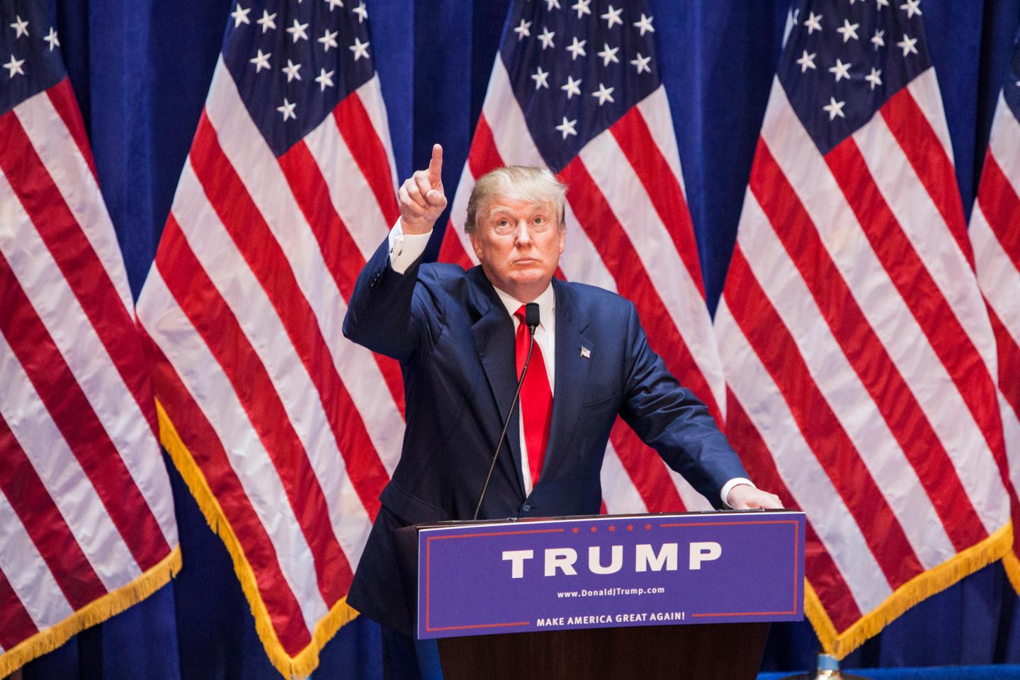 Donald Trump Makes Announcement At Trump Tower