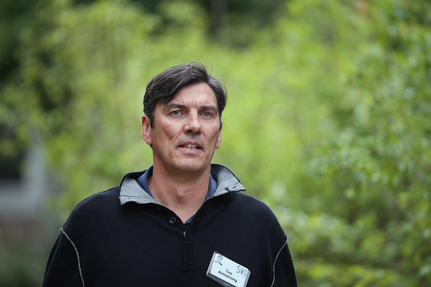 AOL CEO Tim Armstrong in Sun Valley, Idaho in July 2015.