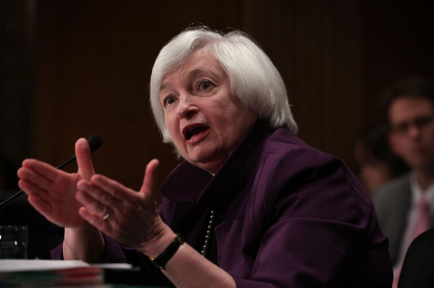 Janet Yellen Presents Semiannual Monetary Policy Report At Senate Hearing