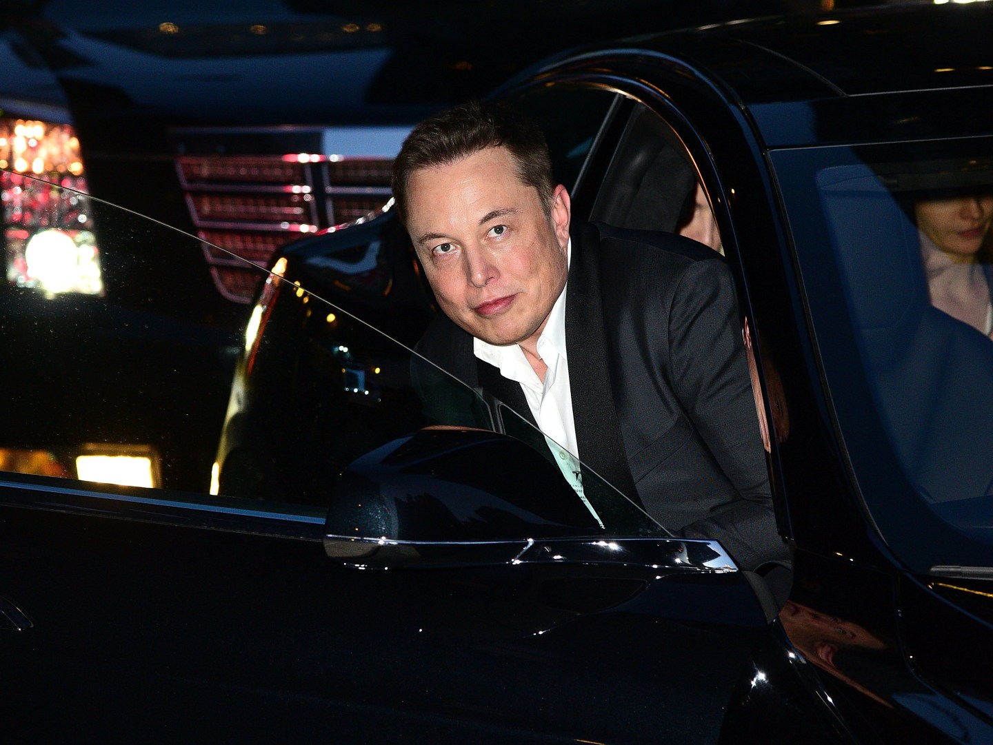 Elon Musk at Ed Sullivan Theater on September 9, 2015 in New York City.