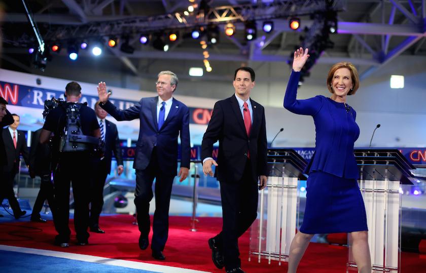 Republican Candidates Take Part In Debates At Reagan Library In Simi Valley