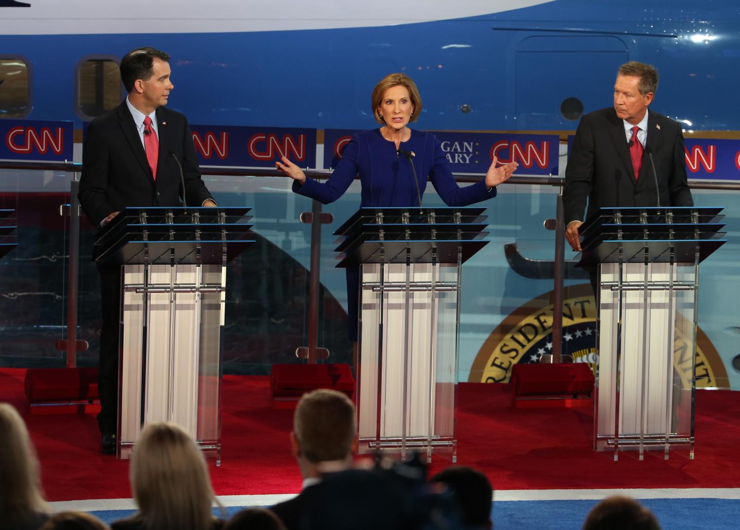 Republican Candidates Take Part In Debates At Reagan Library In Simi Valley