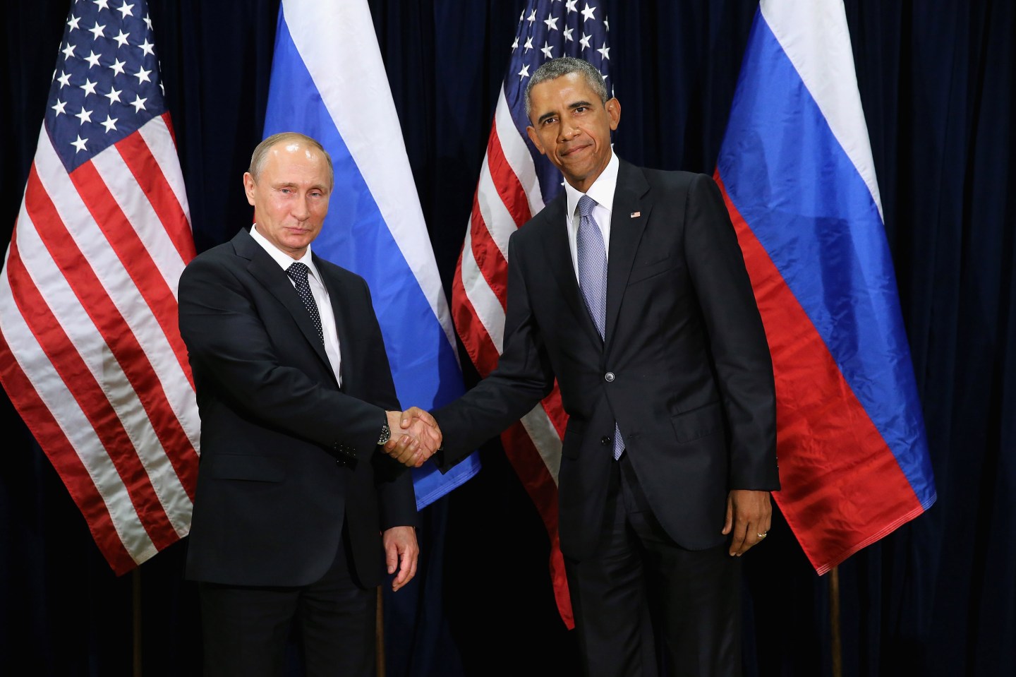 Obama Holds Bilateral Meeting With Russian President Putin At UN