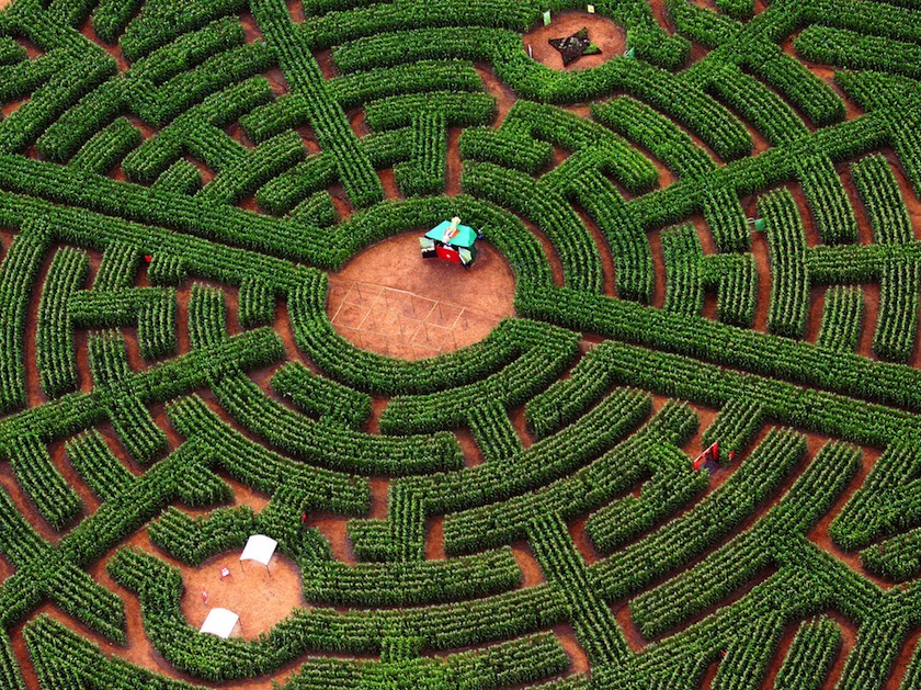 Aerial view dated 06 July 2007 of a gian