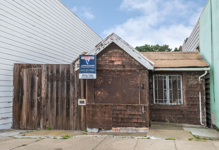 The listed property at 16 De Long Street in San Francisco that's going for $350,000.