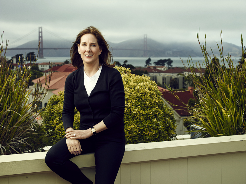 Kathleen Kennedy photographed at Lucasfilm in San Francisco, July 2015.