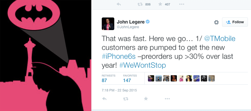 Apple iPhone 6S pre-orders up more than 30% at T-Mobile