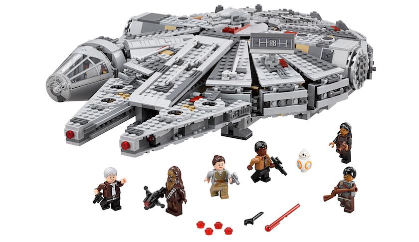 A Millennium Falcon Lego set tied to the new Star Wars film, ‘The Force Awakens.’