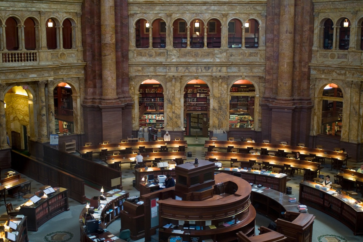 Main Reading Room at the Library of Congress