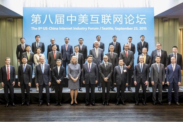 Chinese president, U.S. tech companies seek common ground