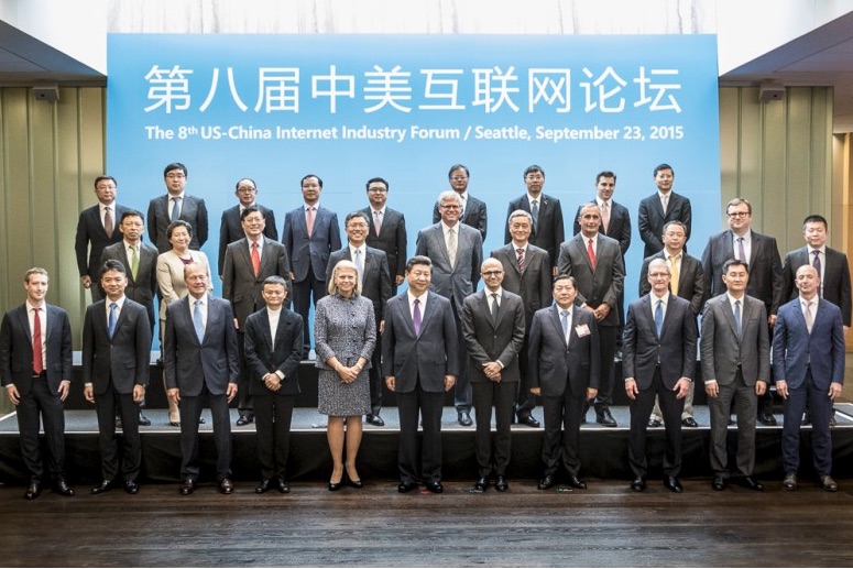 Chinese president, U.S. tech companies seek common ground