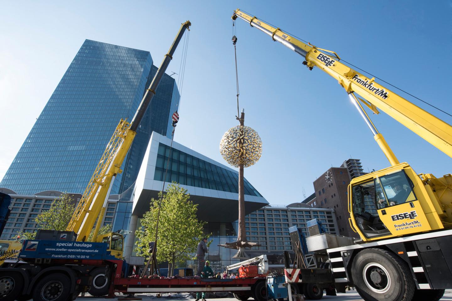 The ECB just installed a money tree outside its HQ