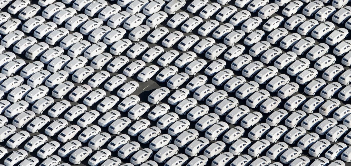 Volkswagen plant in Emden with shipping terminal