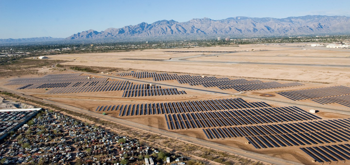 SUNEDISON INTERCONNECTS 16.4 MEGAWATT SOLAR POWER PLANT FOR DAVIS-MONTHAN