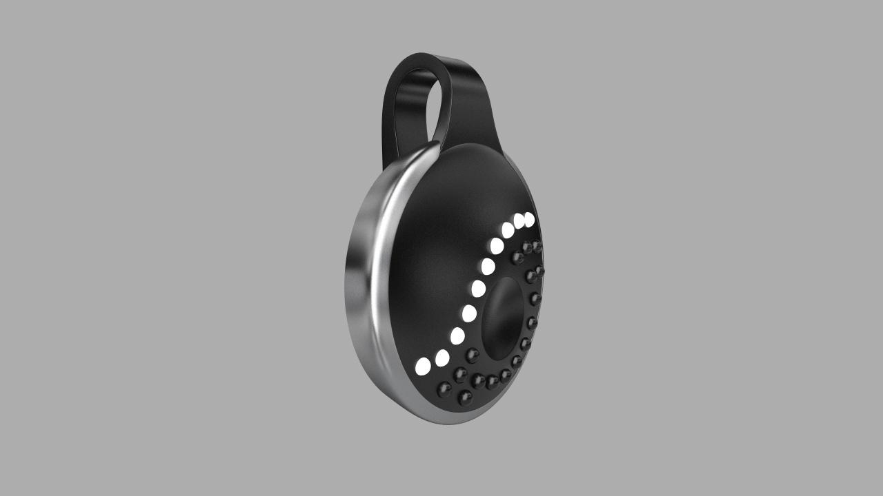 This necklace is designed to prevent assault
