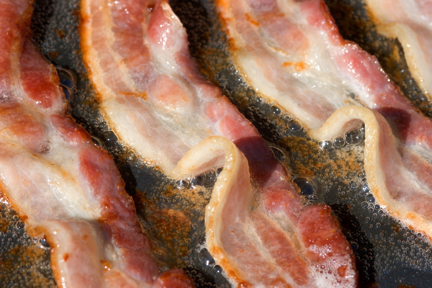 Bacon Frying on a Griddle