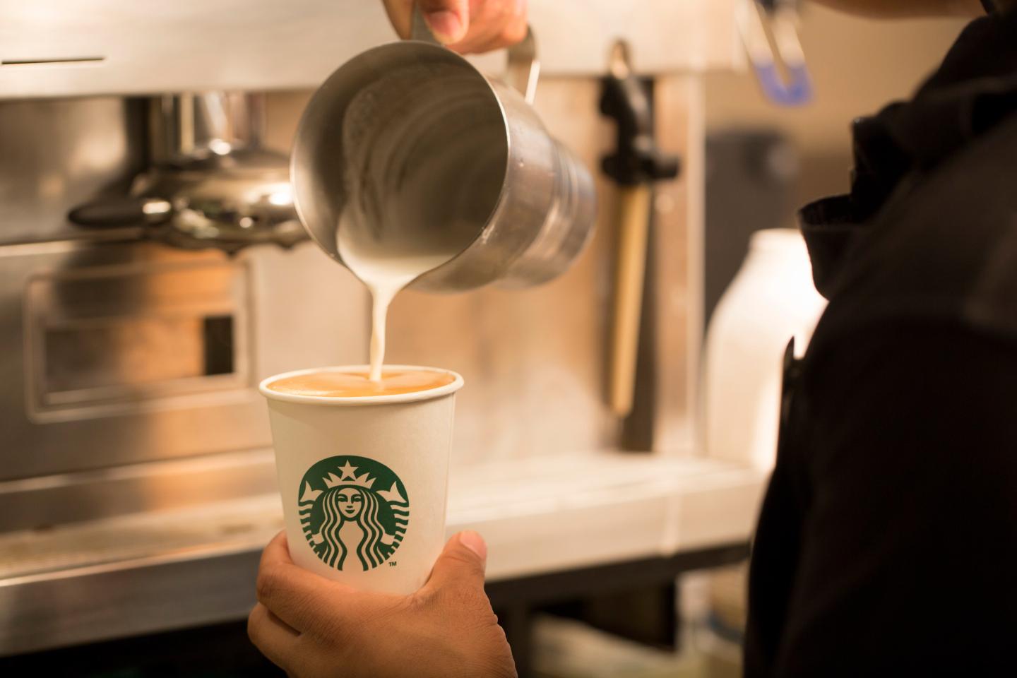 Operations Inside A Starbucks Corp. Coffee Shop