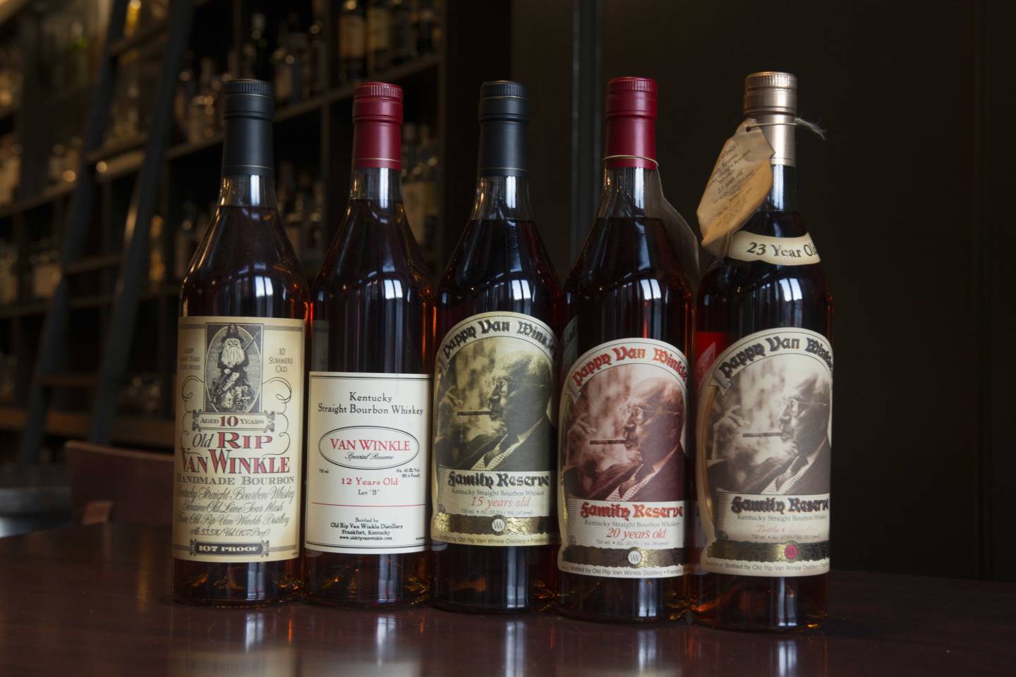 Good luck finding a bottle of Pappy Van Winkle Bourbon