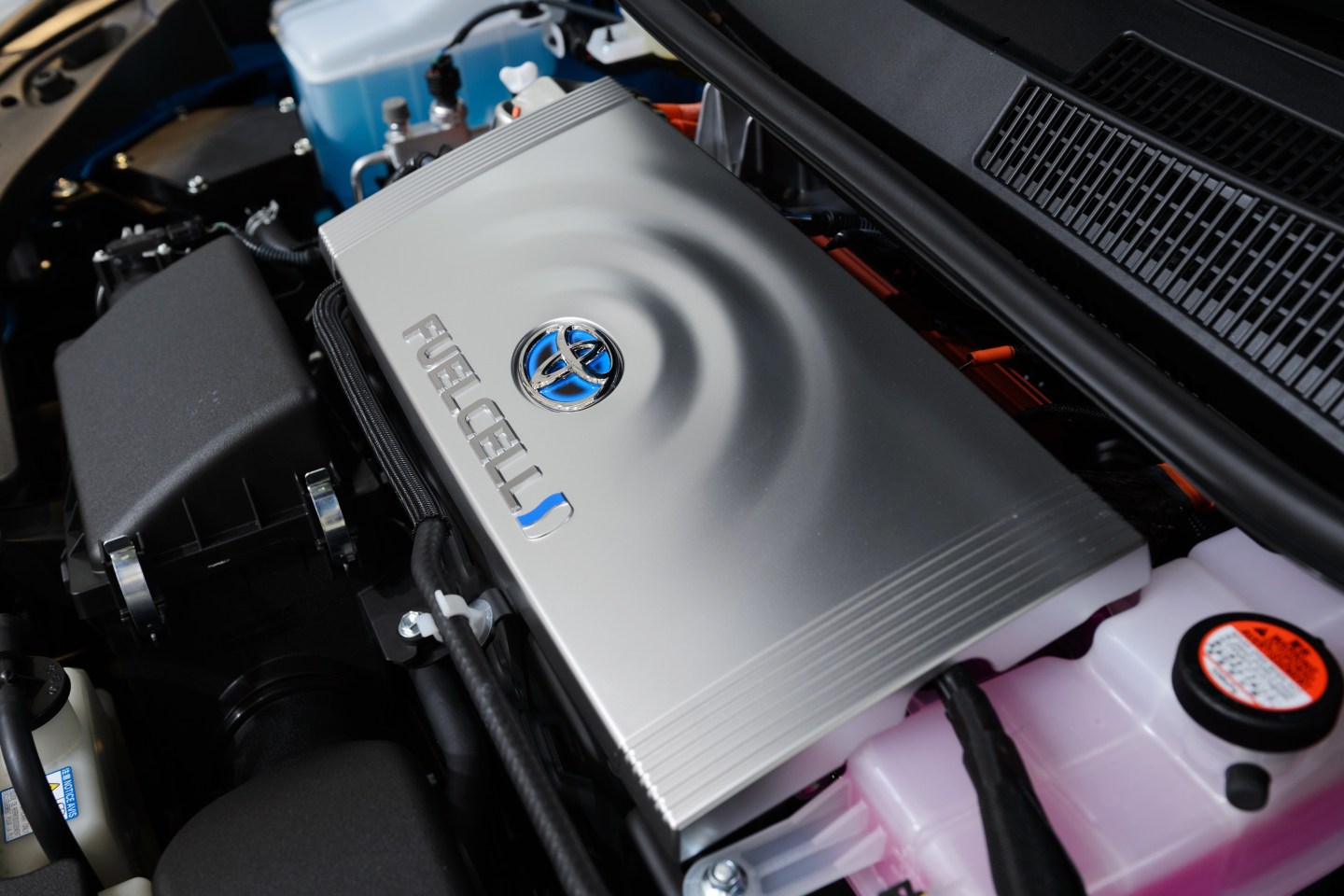 Inside Toyota Motor Corp. Mirai Fuel-cell Powered Vehicle Showroom And Iwatani Corp. Hydrogen Gas Station