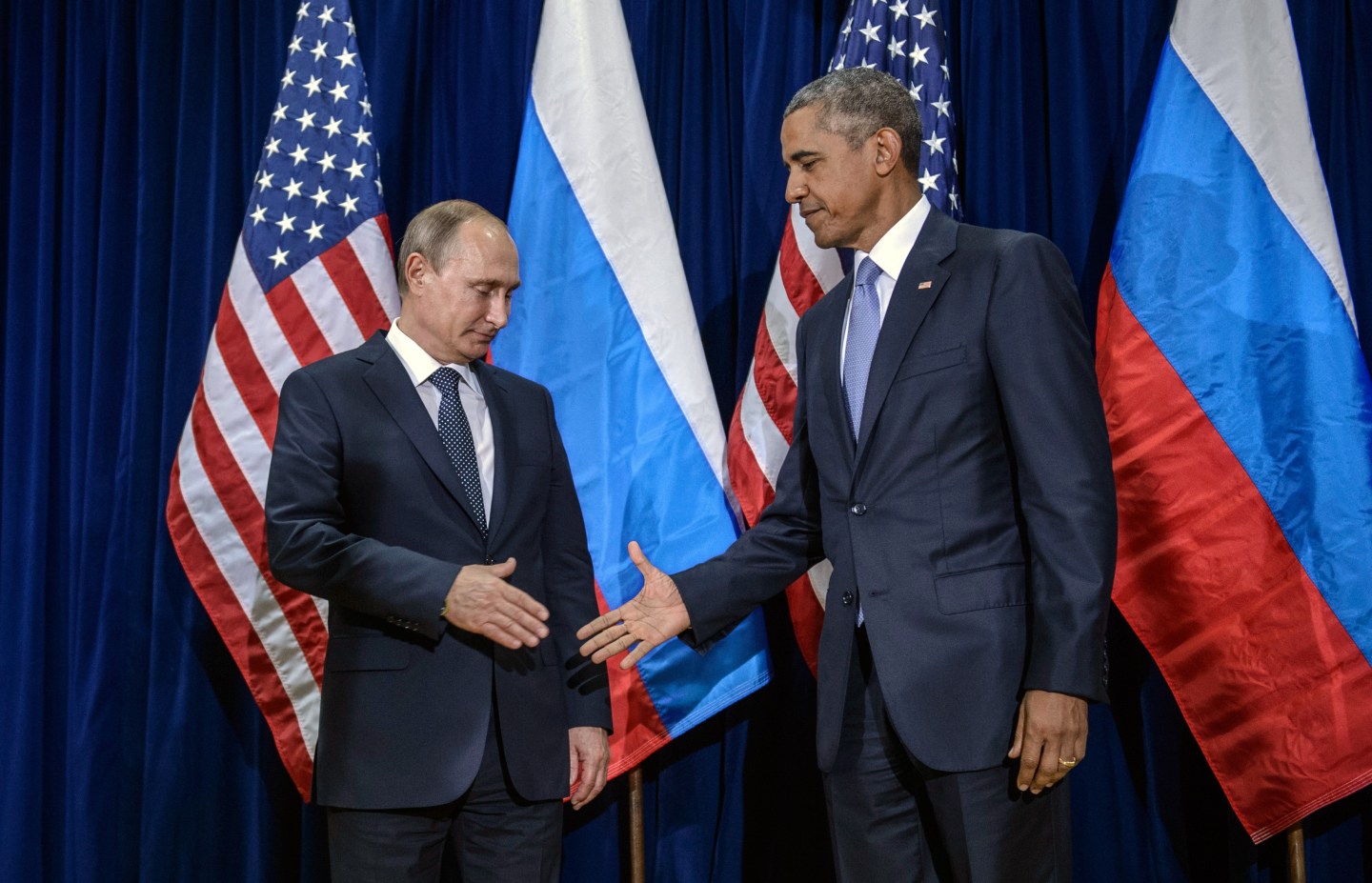 Obama Holds Bilateral Meeting With Russian President Putin At UN