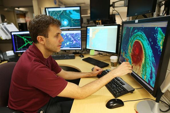 National Hurricane Center In Miami Tracks Path Of Hurricane Joaquin
