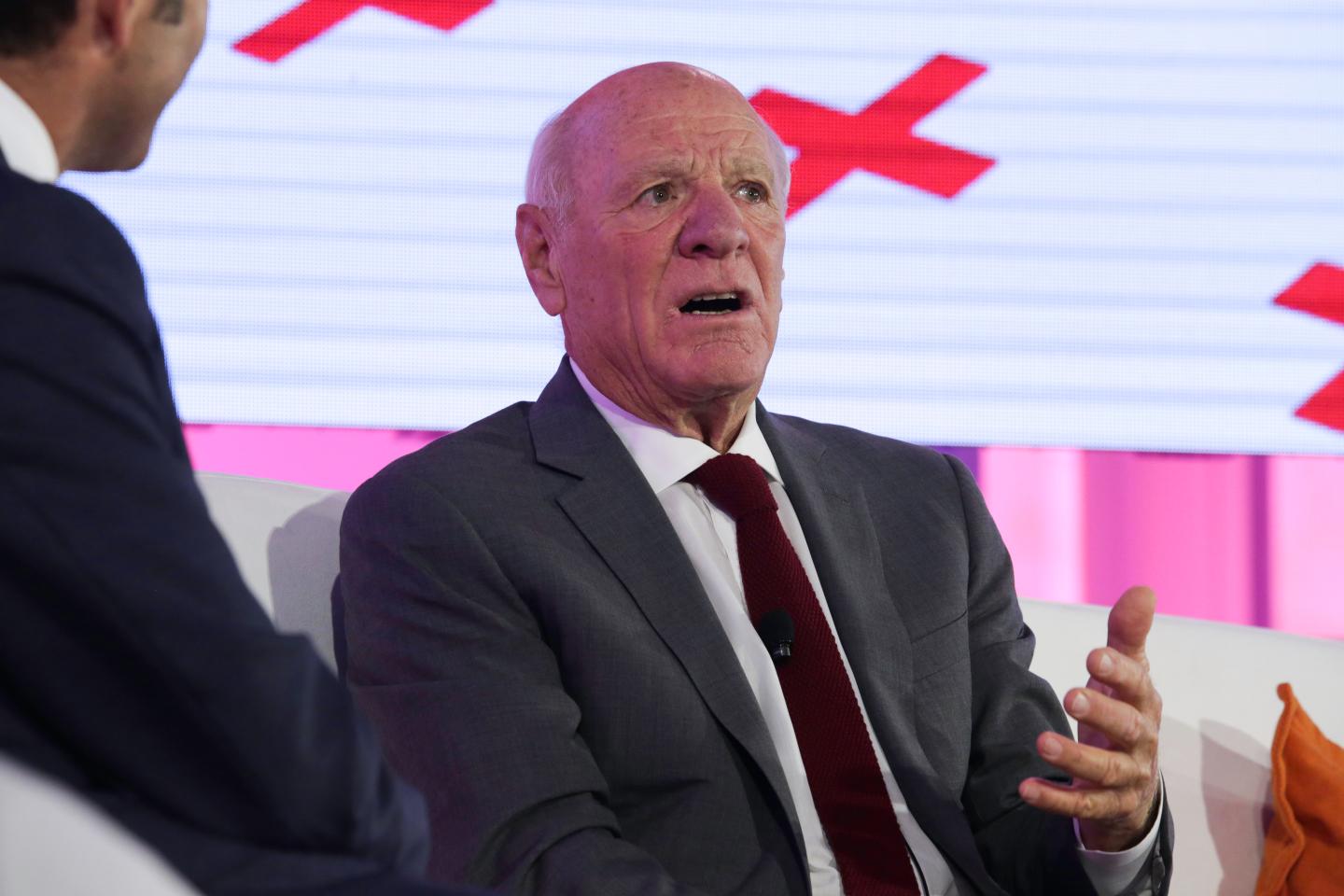 Barry Diller, chairman and senior executive of IAC/InterActiveCorp,  speaks at the Bloomberg Markets Most Influential Summit 2015 in New York, U.S., on Tuesday, Oct. 6, 2015. The summit brings together the bankers, policymakers, money managers and big thinkers who matter most for a day of discussion about the macroeconomic trends and global forces shaping investment strategy. Photographer: Chris Goodney/Bloomberg *** Local Caption ***Barry Diller