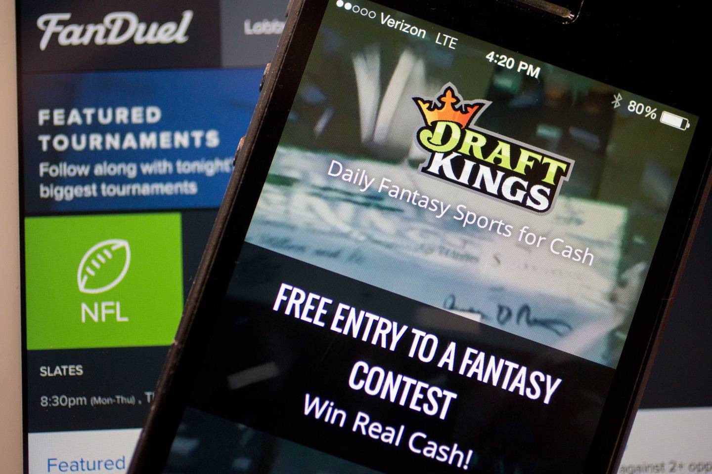 DraftKings Inc. And FanDuel Inc. Applications As Ad Spending Increases
