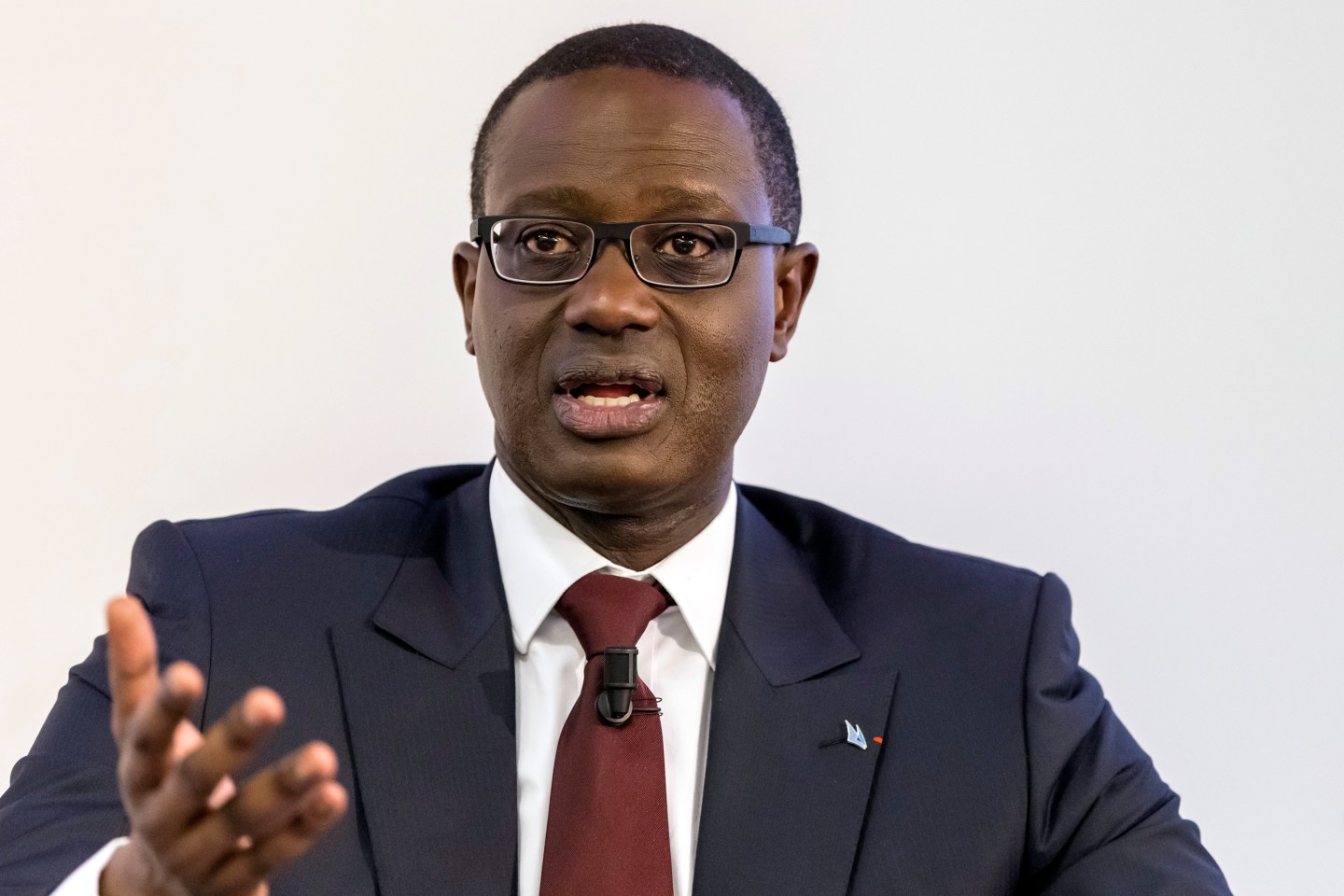 ZURICH: Credit Suisse Group AG Chief Executive Officer Tidjane Thiam Earnings News Conference & Interview