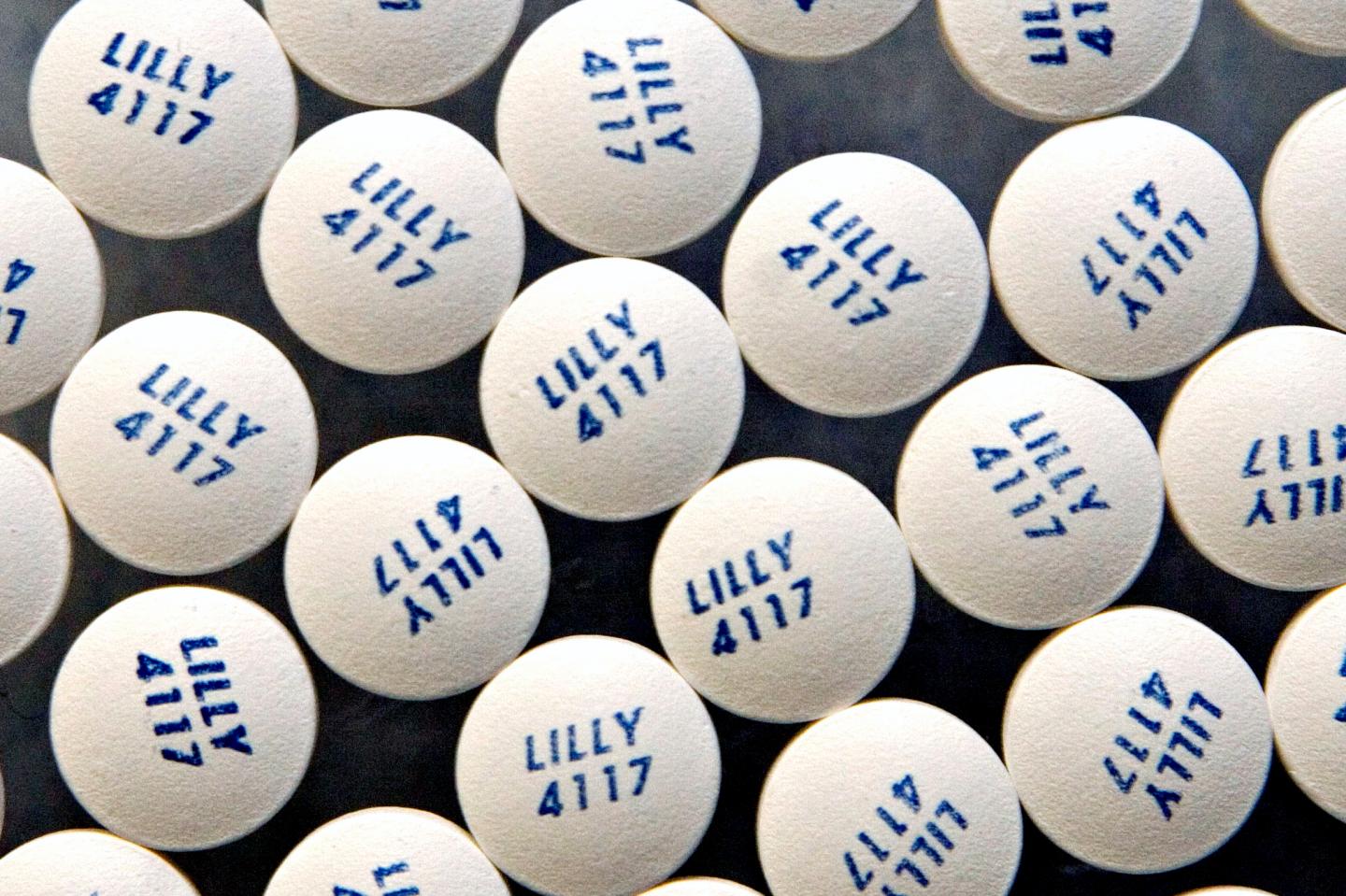 Eli Lilly &amp; Co's Zyprexa schizophrenia drug is pictured in a