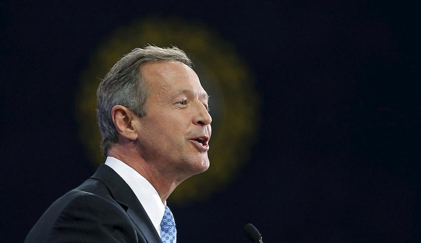 Democratic presidential candidate Martin O'Malley