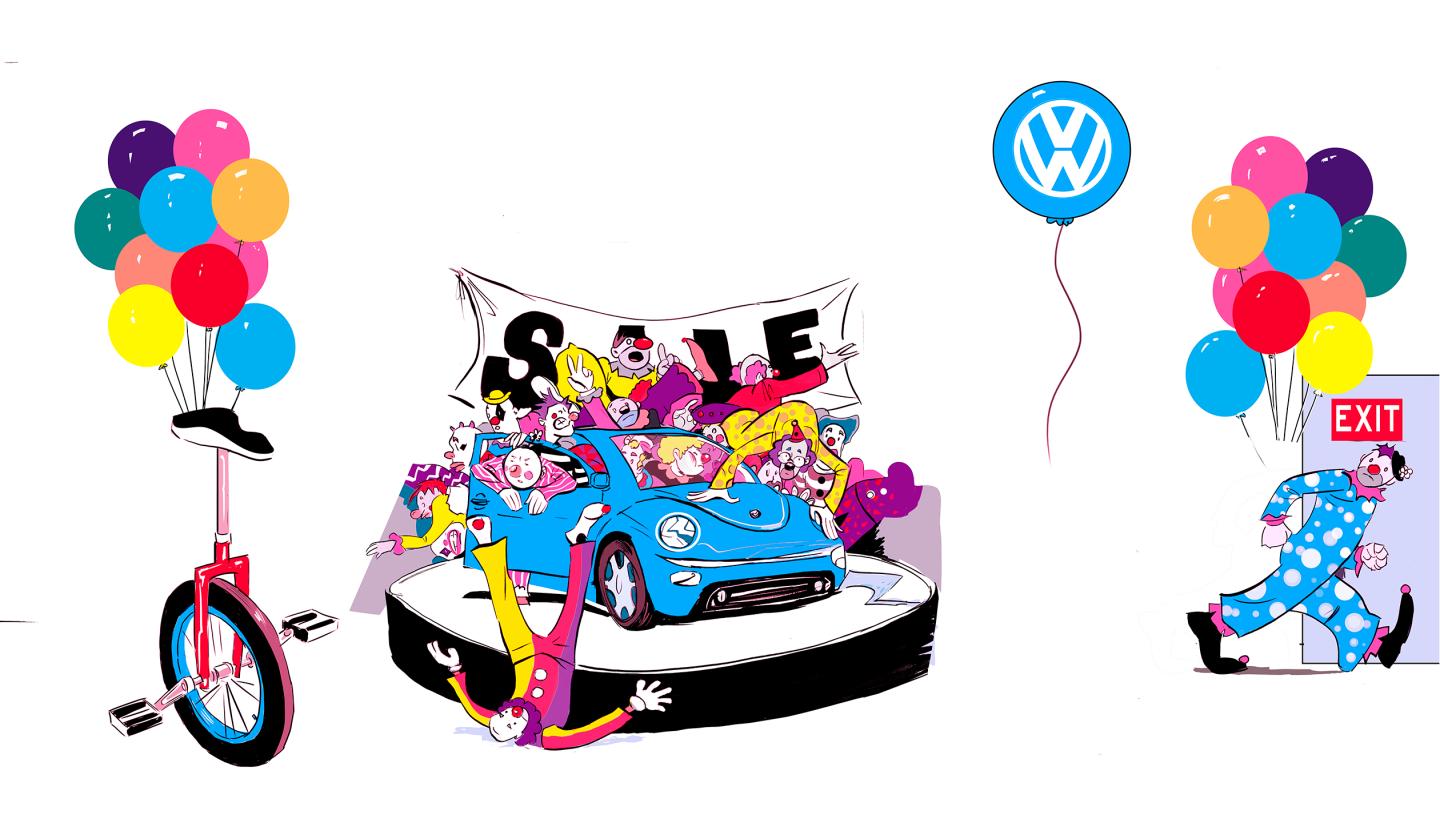 The clown show at VW
