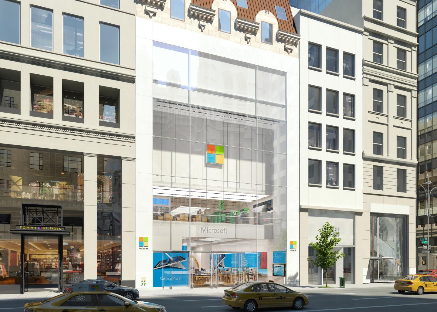 The first Microsoft flagship store  in Midtown Manhattan 