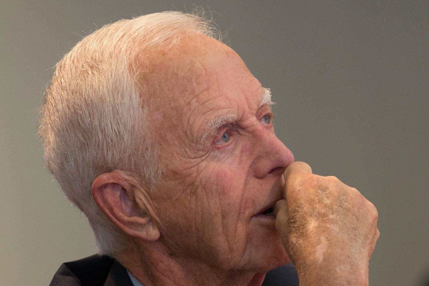 Levitt, former Chairman of the United States Securities and Exchange Commission, takes part in the Reuters Global Wealth Management Summit in New York
