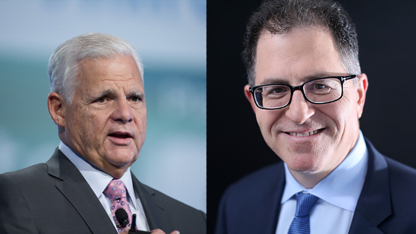 EMC CEO Joseph Tucci and Dell CEO Michael Dell.