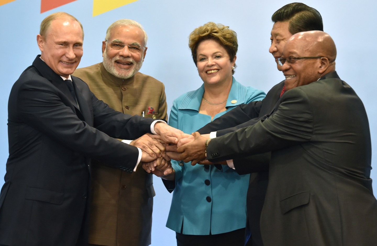 BRAZIL-BRICS-FAMILY PHOTOGRAPH