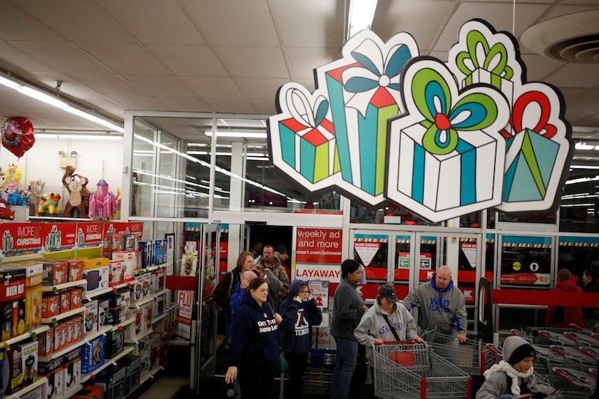 Shoppers Inside A Kmart Store Ahead Of Black Friday Sales