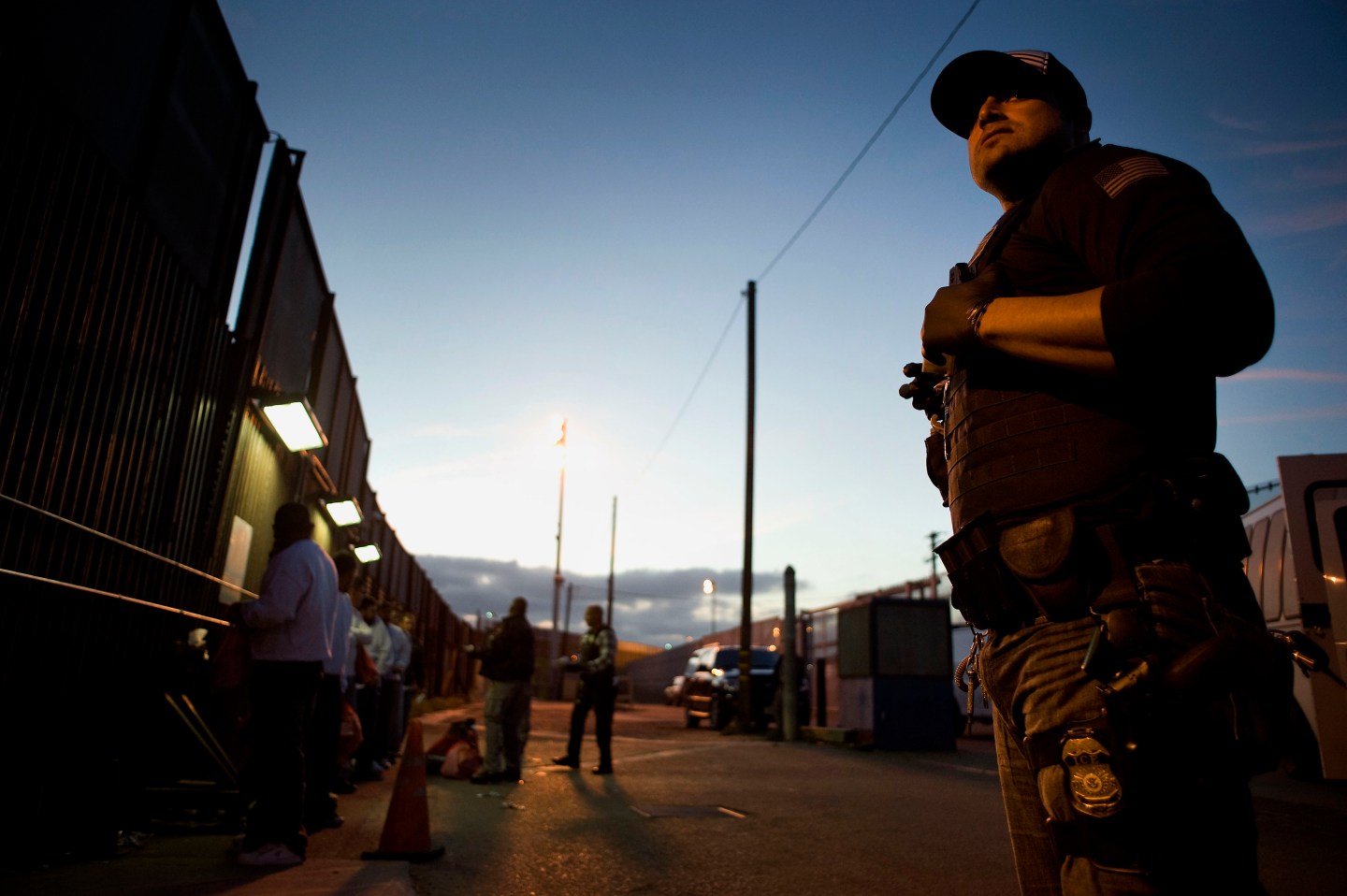 Immigration & Customs Enforcement (ICE) Agents Work At Border Ahead Of Possible DHS Shutdown