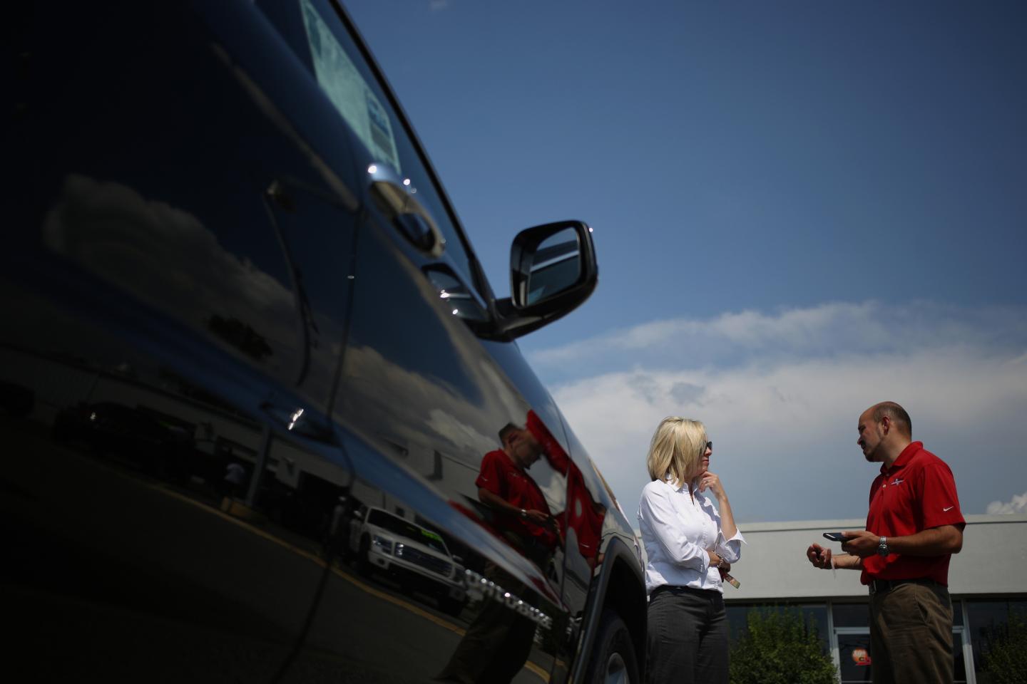 A Jeep Dealership Ahead Of Motor Vehicle Sales